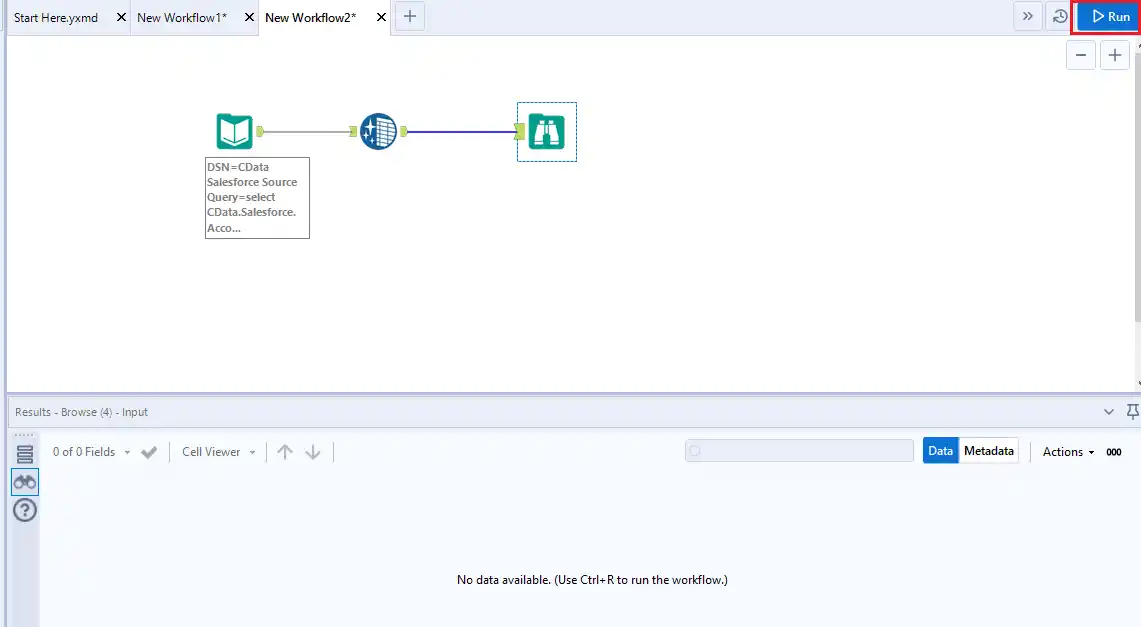Run the workflow.